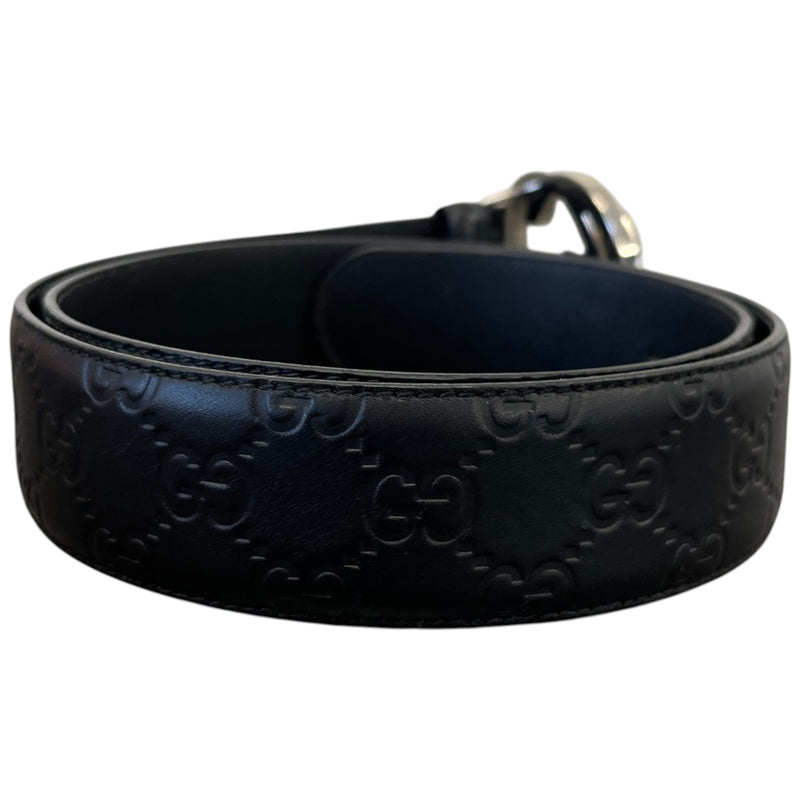 Men's Interlocking G Belt Black Size 36"