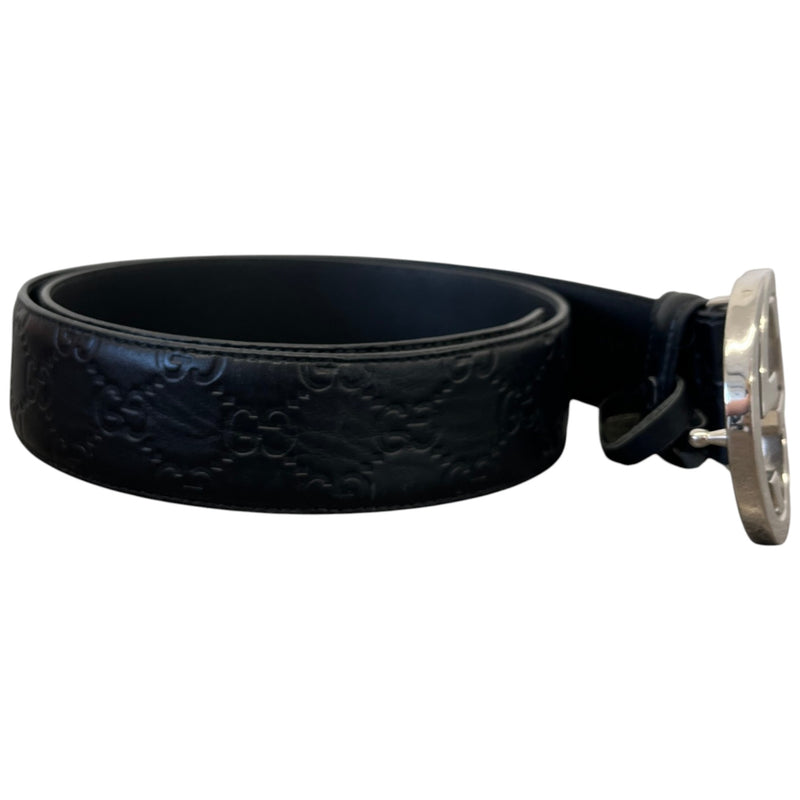 Men's Interlocking G Belt Black Size 36"
