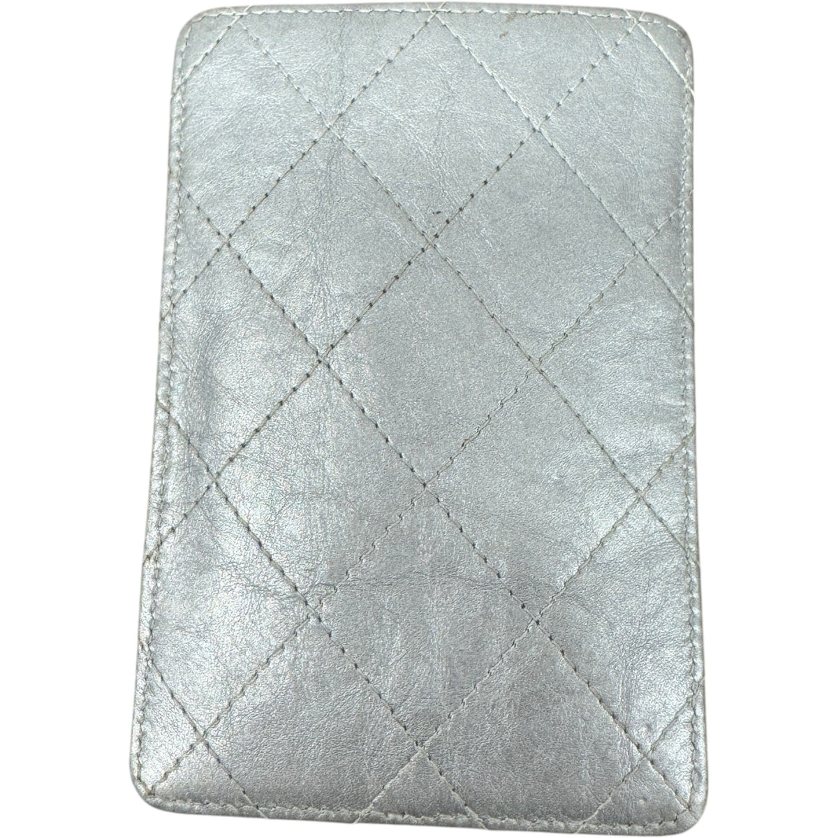 Women's CC Quilted Card Holder Silver - Photo 2