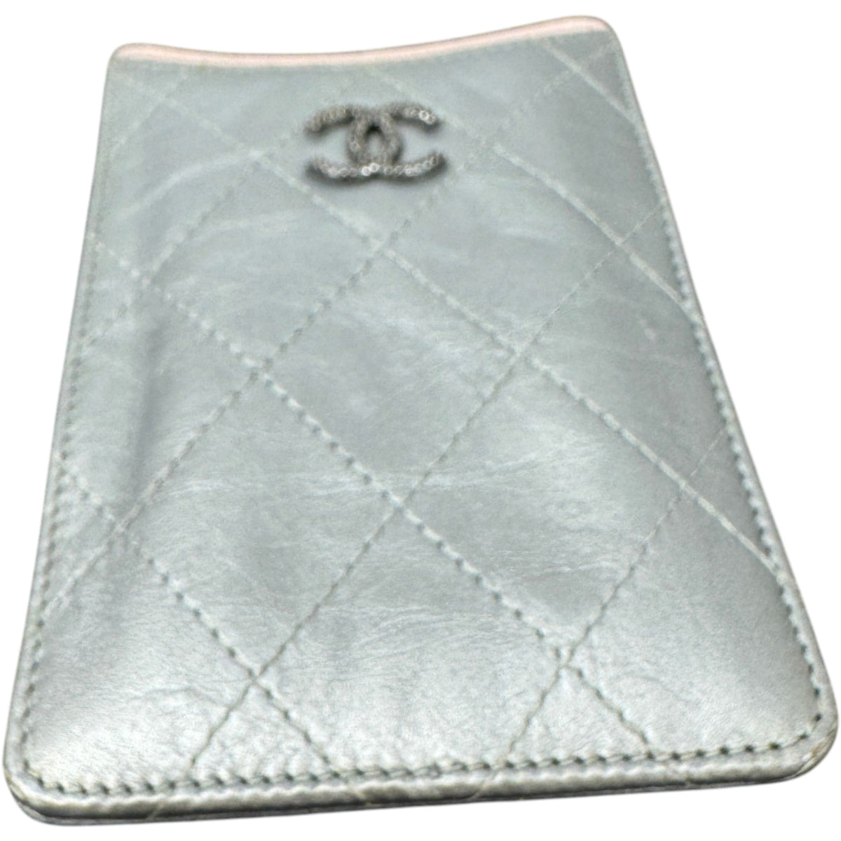 Women's CC Quilted Card Holder Silver - Photo 5