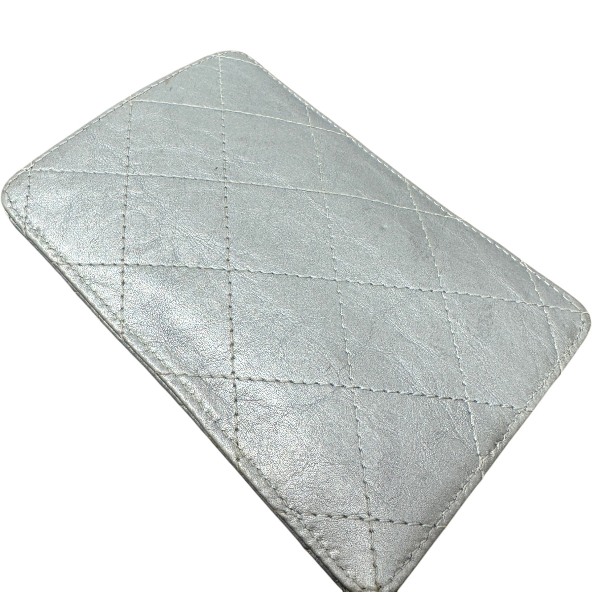 Women's CC Quilted Card Holder Silver - Photo 7