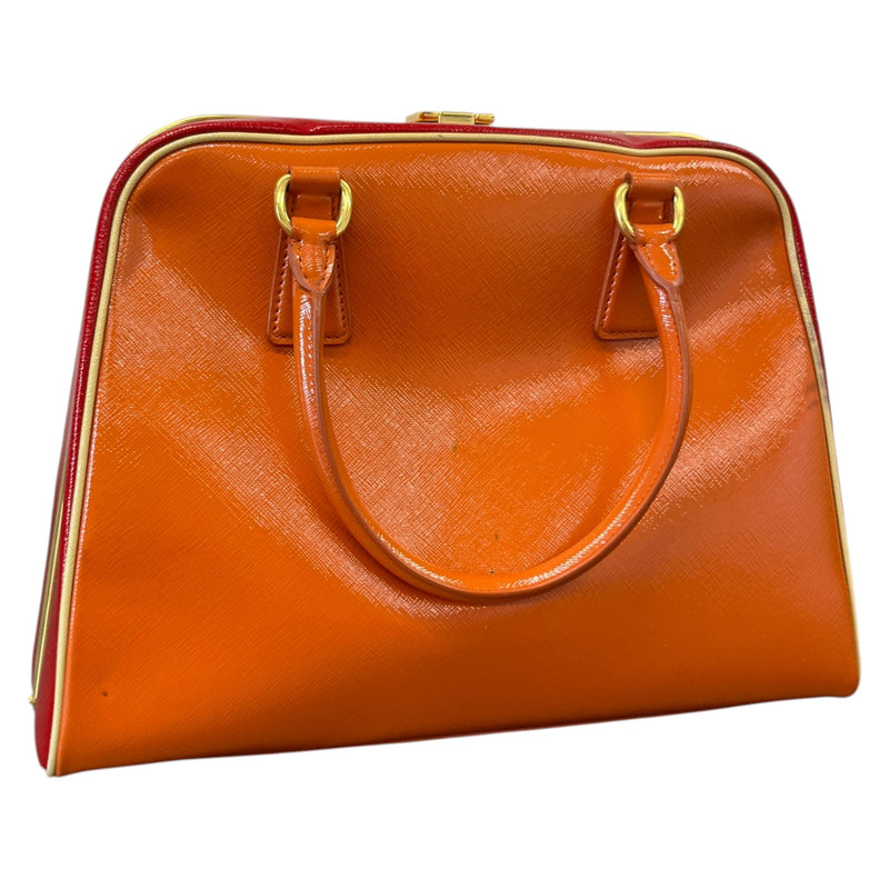 Women's Pyramid Frame Handbag Orange