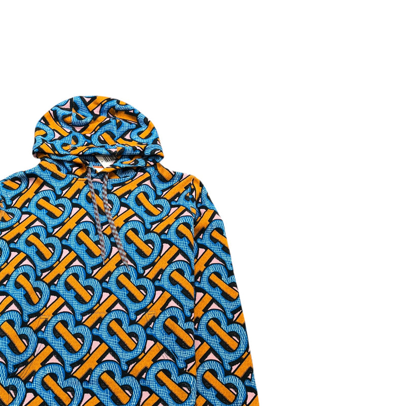 Men's Tb Monogram Hoodie Blue Size L