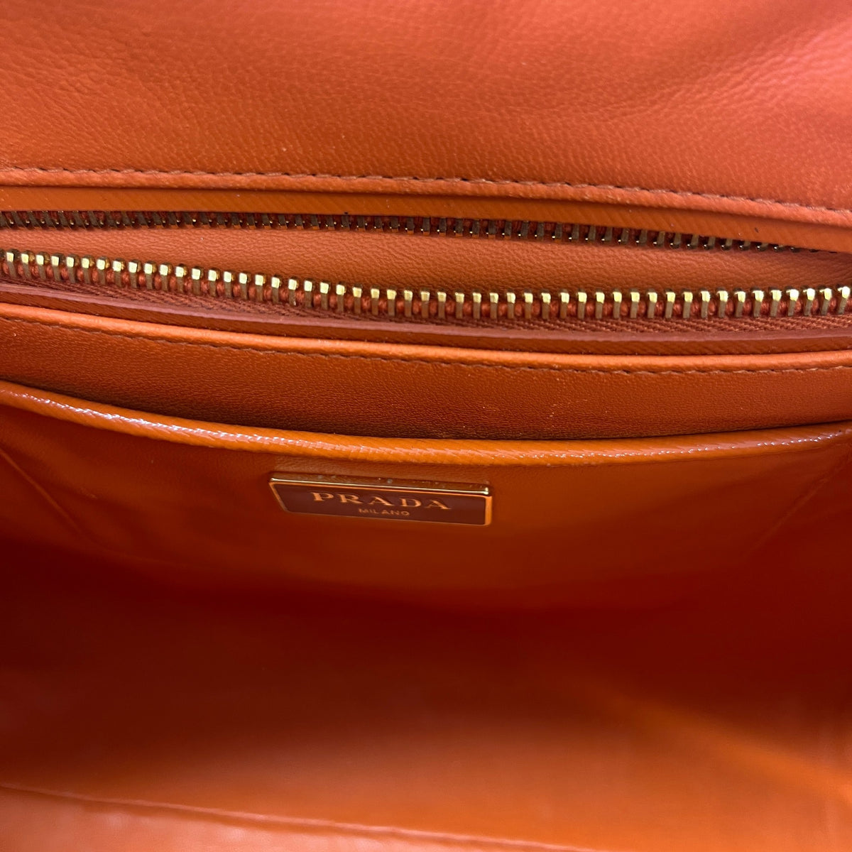 Women's Pyramid Frame Handbag Orange - Photo 11