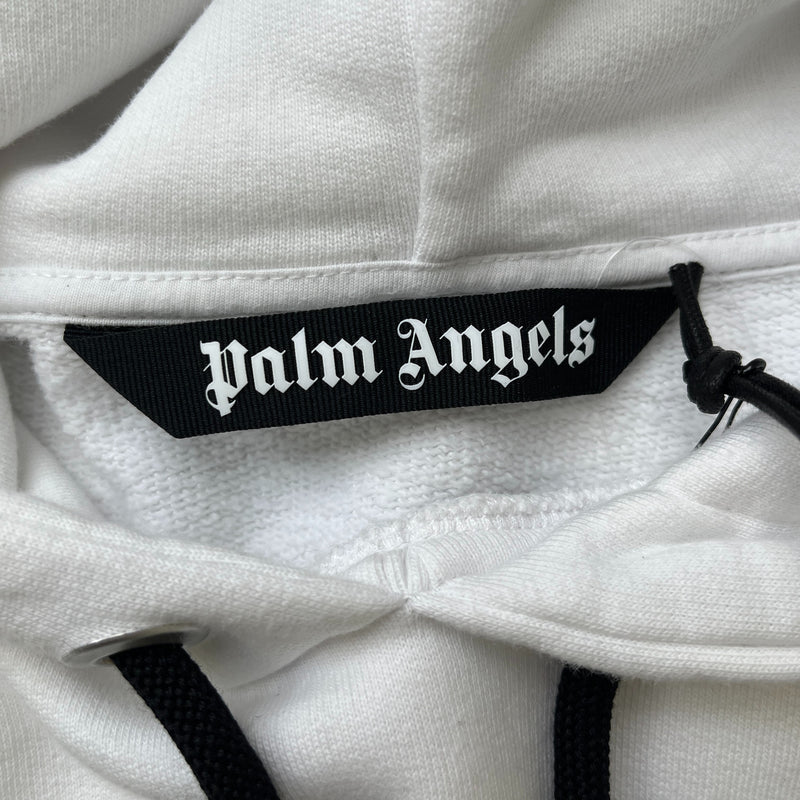 Men's Milano Sprayed Logo Hoodie White Size XS
