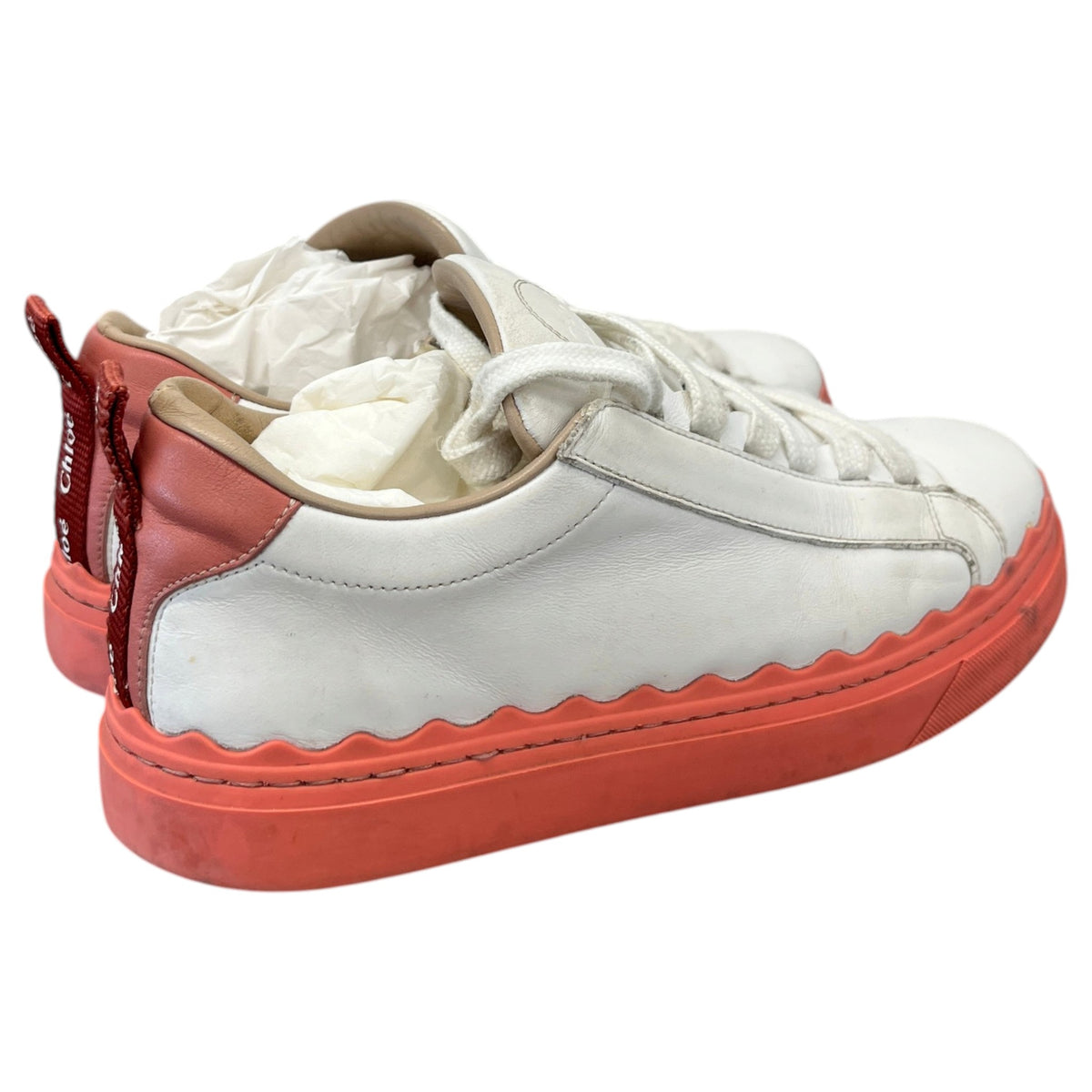 Women's Lauren Low Trainers White Size UK 6 / EU 39 - Photo 8