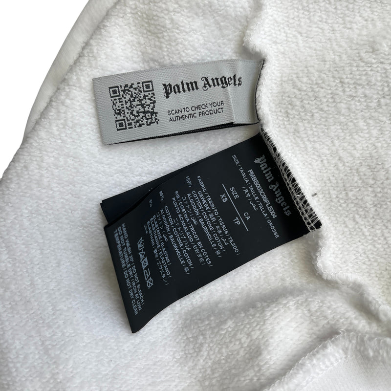 Men's Milano Sprayed Logo Hoodie White Size XS