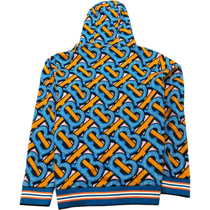 Men's Tb Monogram Hoodie Blue Size L