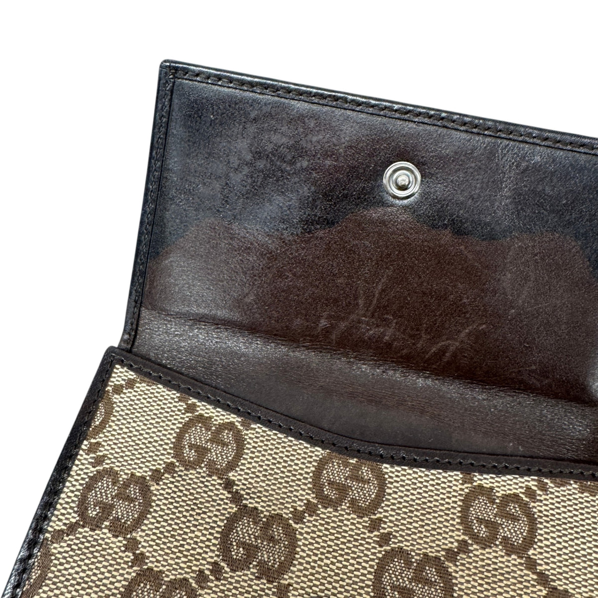 Women's GG Canvas Wallet Beige - Photo 4