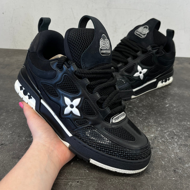 Men's Lv Skate Low Trainers Black Size EU 39.5 / UK 5.5