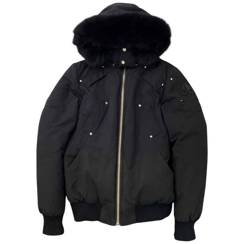 Men's Ballistic Bomber Down Jacket Black Size L