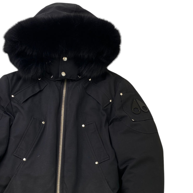 Men's Ballistic Bomber Down Jacket Black Size L