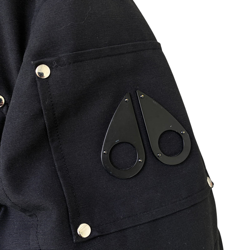 Men's Ballistic Bomber Down Jacket Black Size L