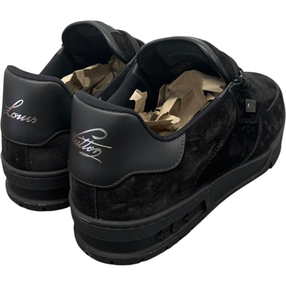 Men's LV Low Trainers Black Size UK 6.5 / EU 40.5 - Photo 7