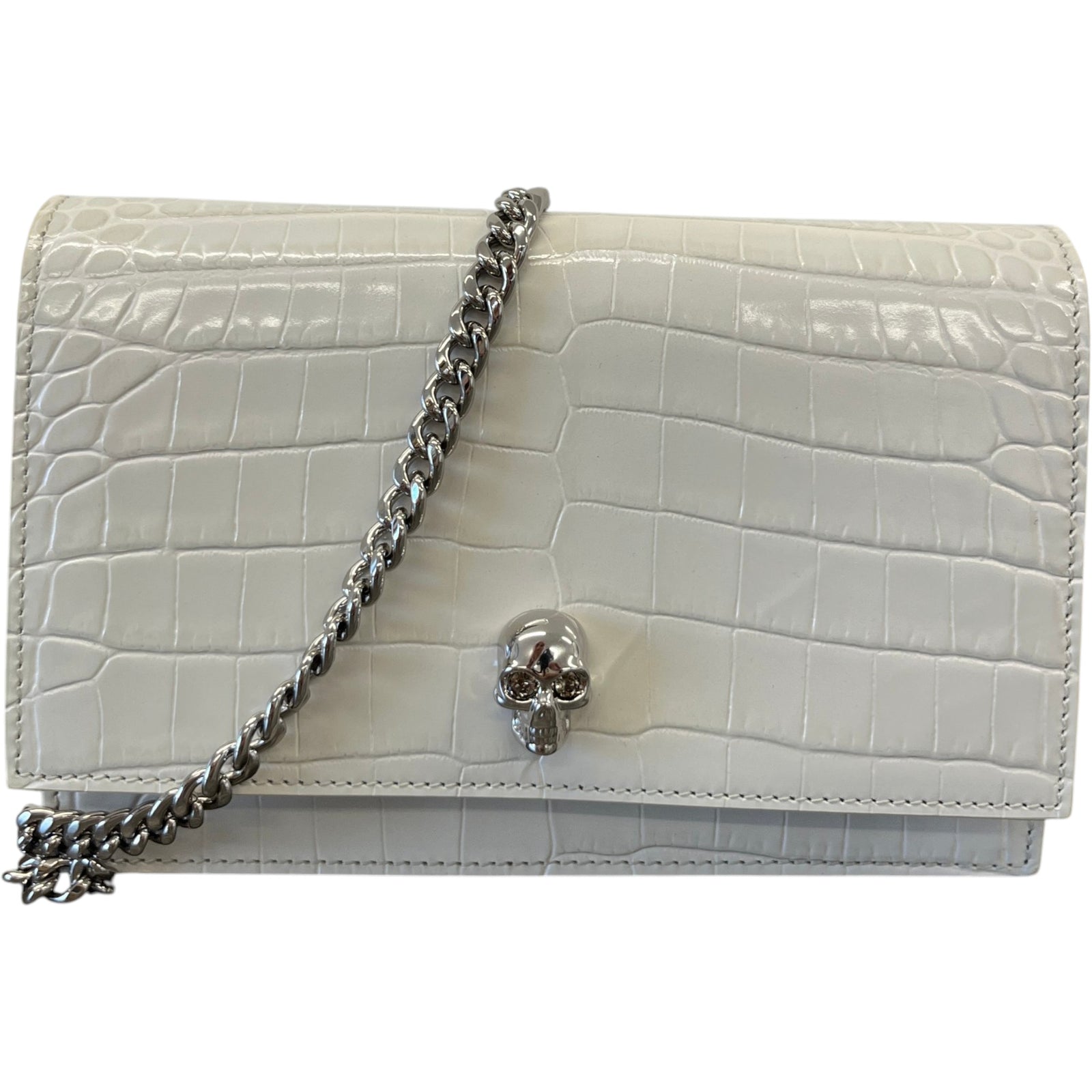 Women's Small Skull Handbag White - Photo 1