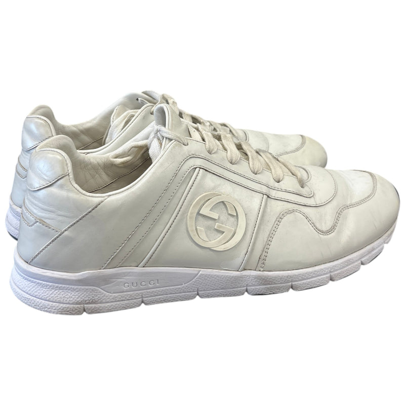Men's Interlocking G Low Trainers White Size UK 8.5 / EU 42.5