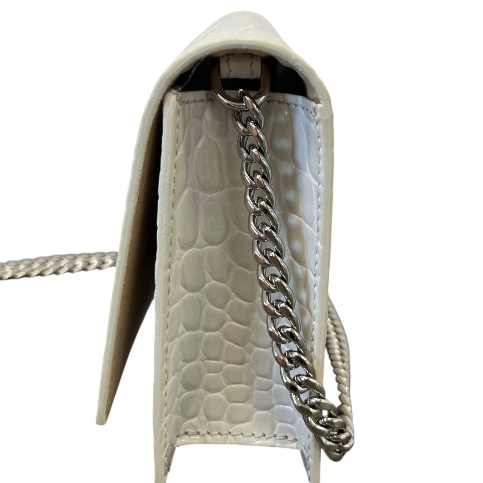 Women's Small Skull Handbag White - Photo 7