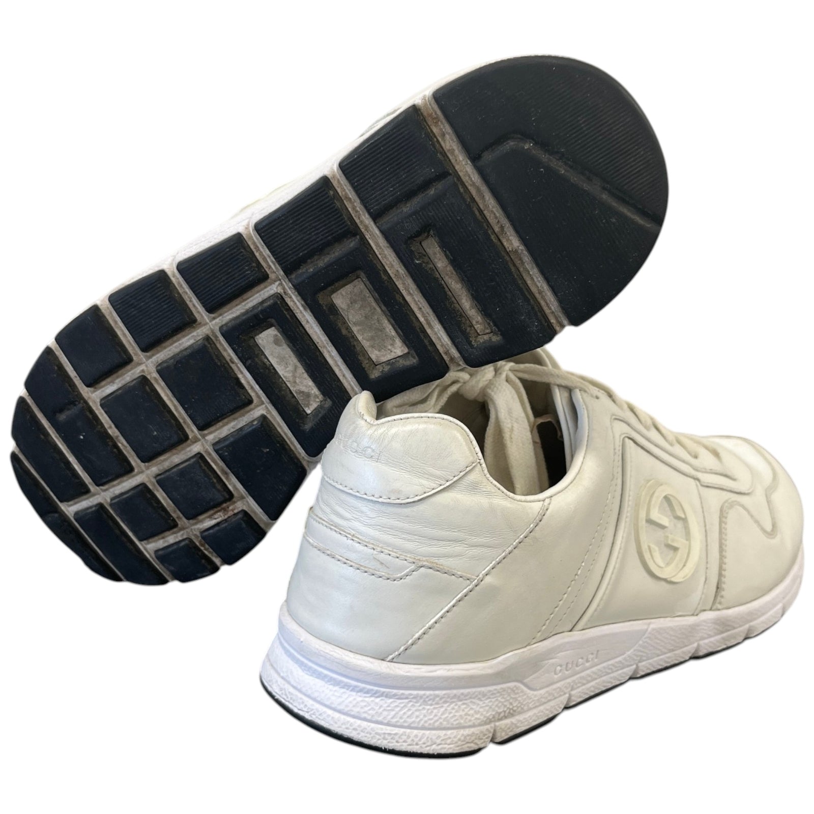 Men's Interlocking G Low Trainers White Size UK 8.5 / EU 42.5 - Photo 10