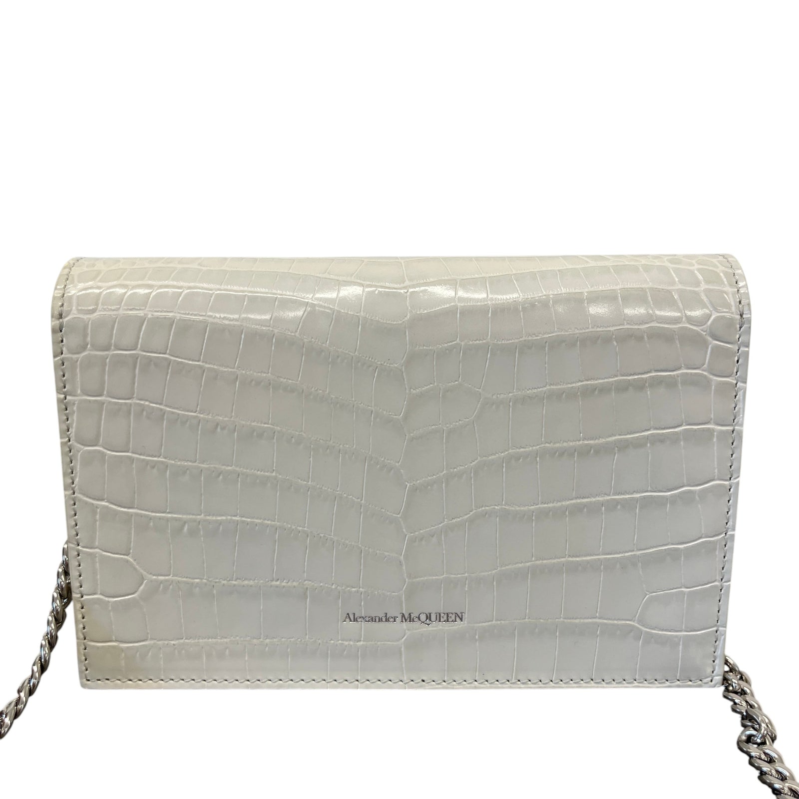Women's Small Skull Handbag White - Photo 3