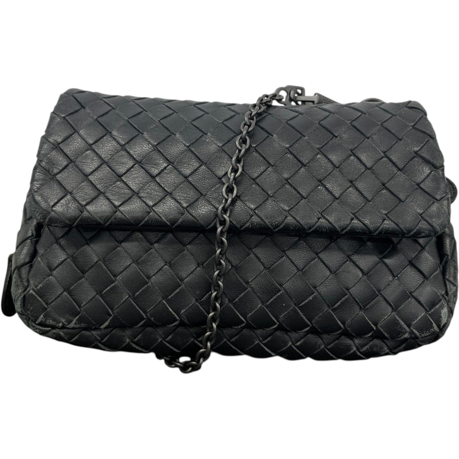 Women's Intrecciato Woven Olimpia Bag Black - Photo 1