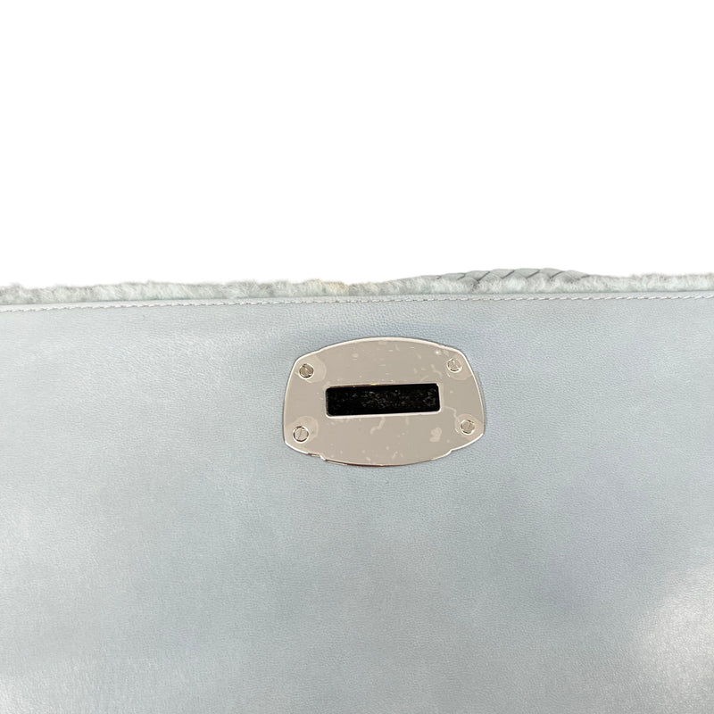 Women's Crystal Faux Fur Bag Blue