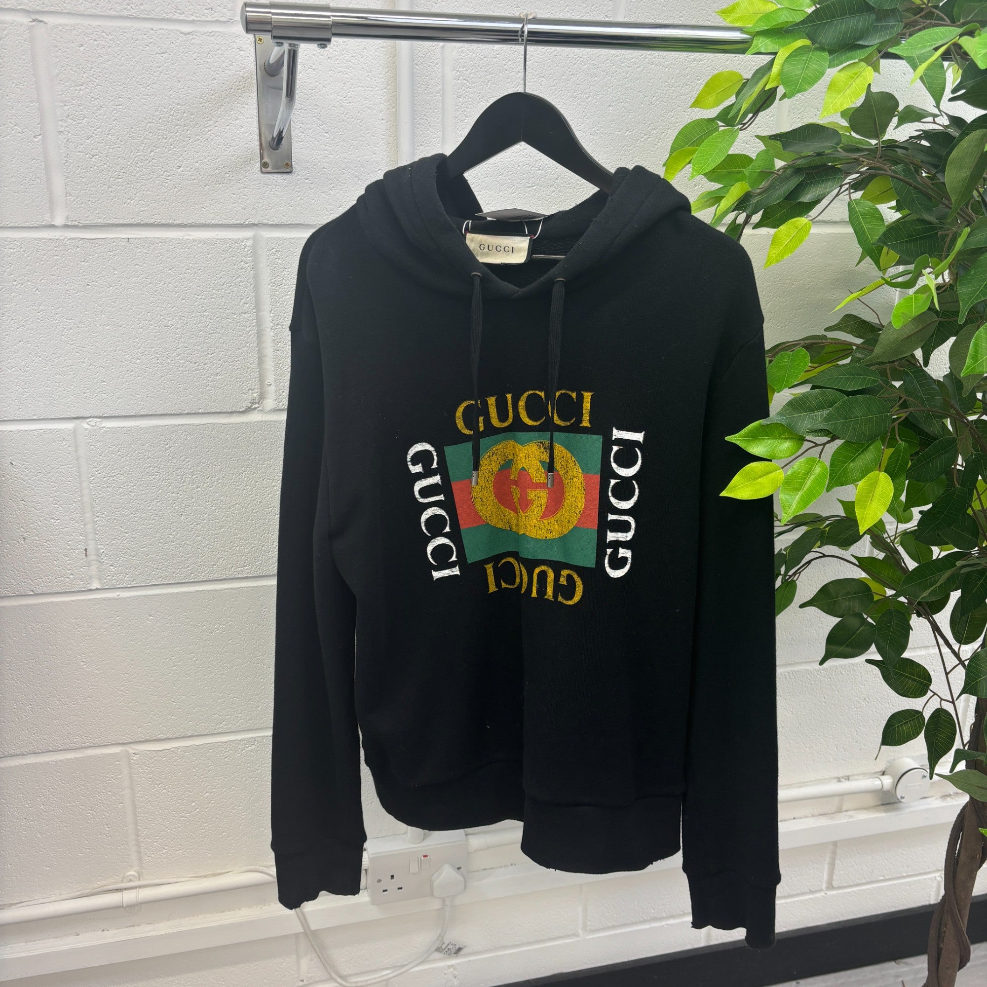 Gucci hoodie size hotsell