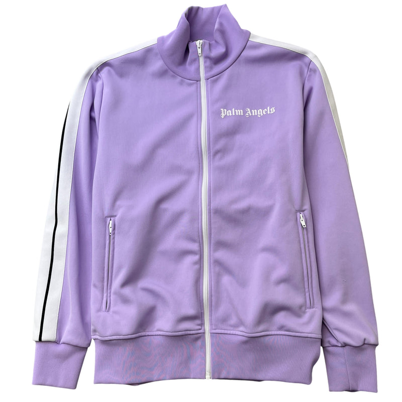 Men's Stripe Logo Track Jacket Purple Size L