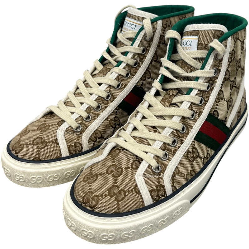 Men's GG Supreme High Trainers Beige Size UK 6.5 / EU 40.5