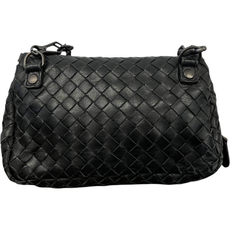 Women's Intrecciato Woven Olimpia Bag Black