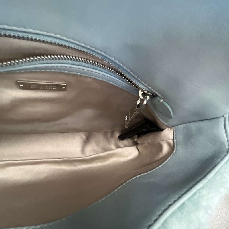 Women's Crystal Faux Fur Bag Blue