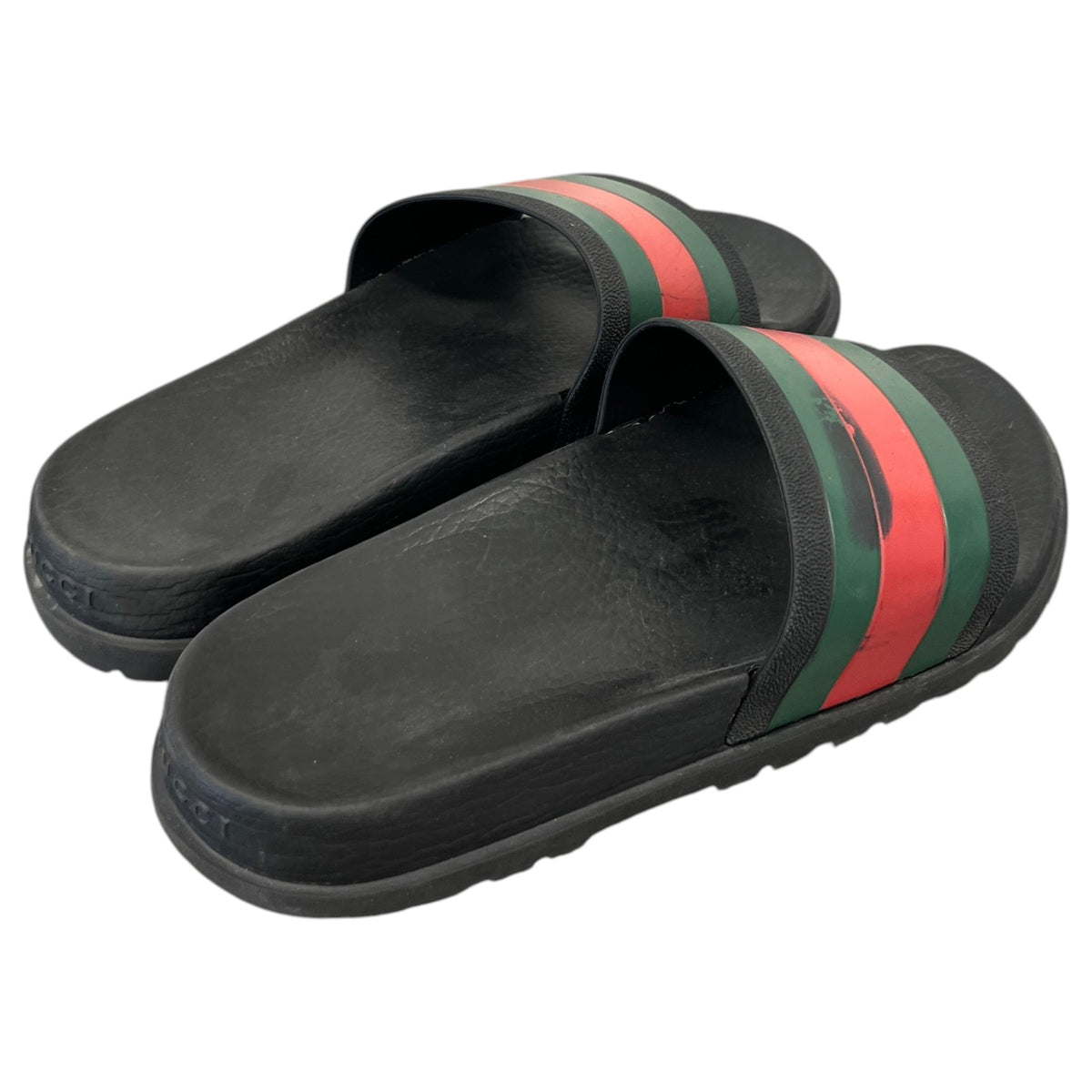 Men's Web Stripe Slides Black Size UK 6 / EU 40 - Photo 8