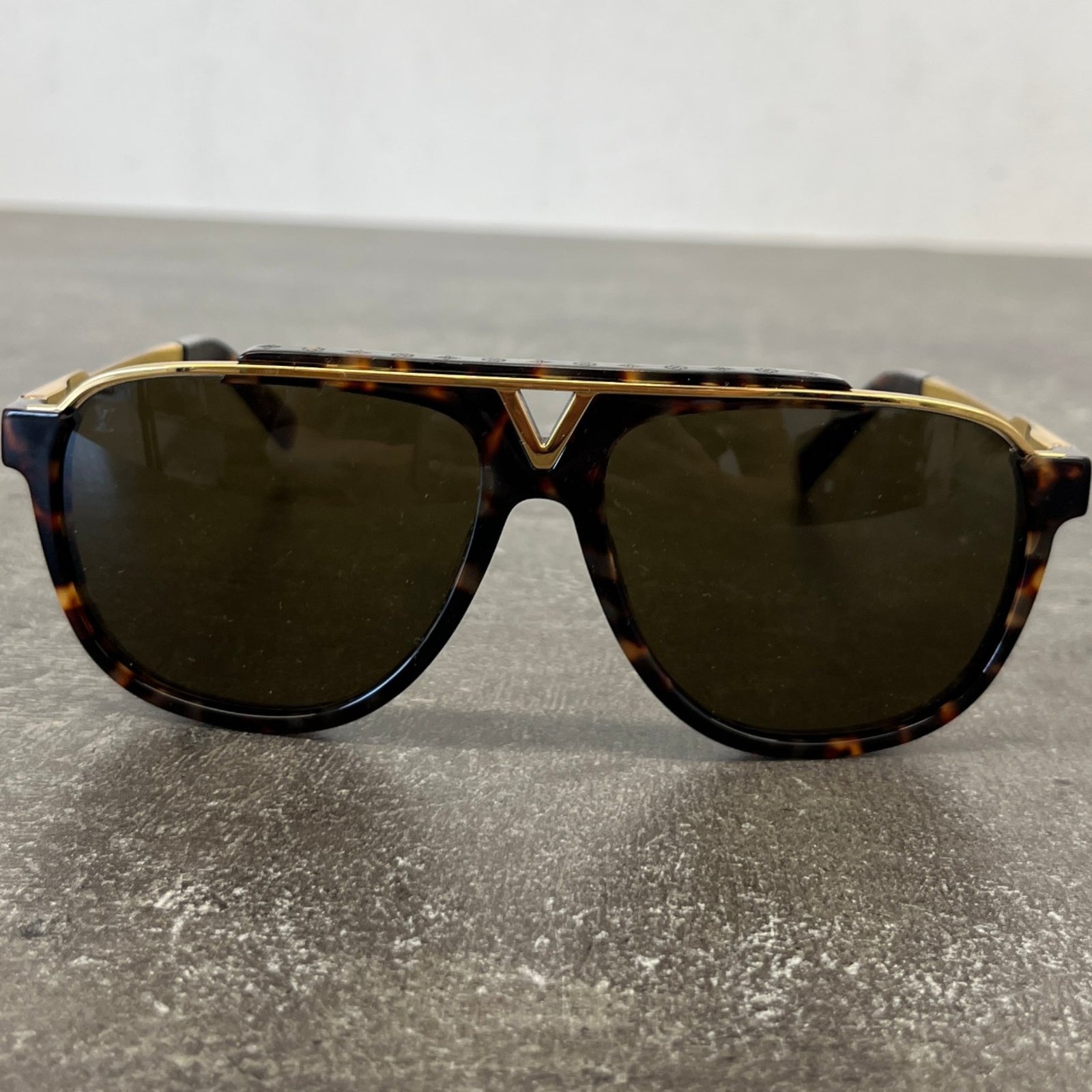 Men's Mascot Aviator Sunglasses Brown - Photo 10