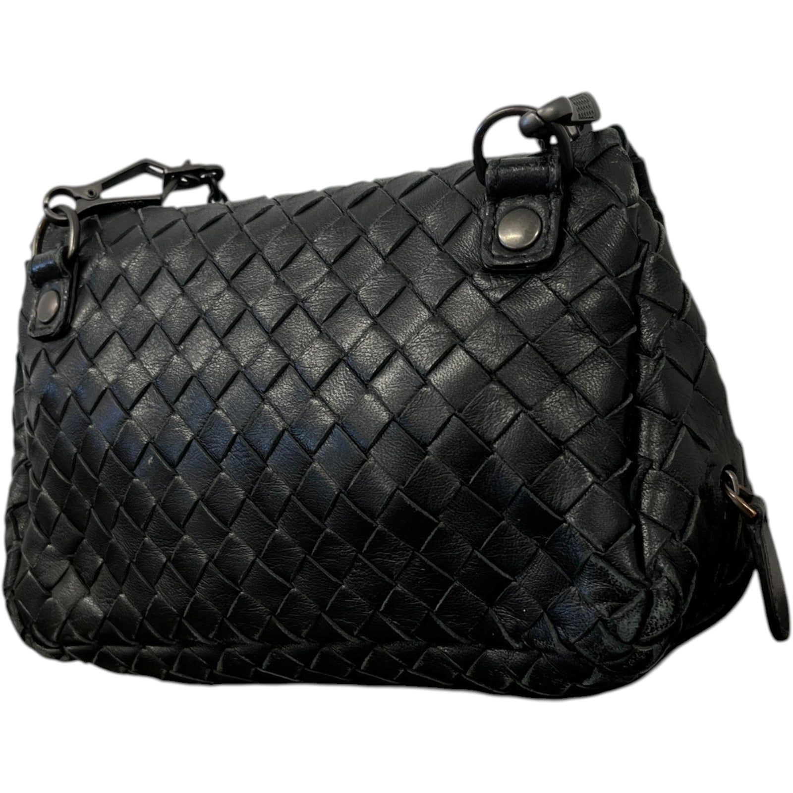 Women's Intrecciato Woven Olimpia Bag Black - Photo 7