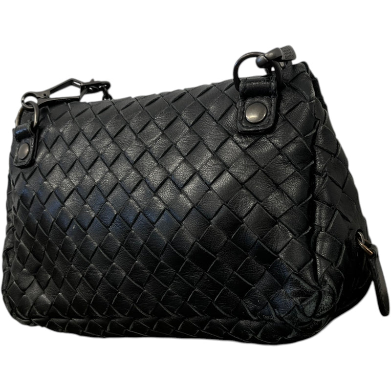 Women's Intrecciato Woven Olimpia Bag Black