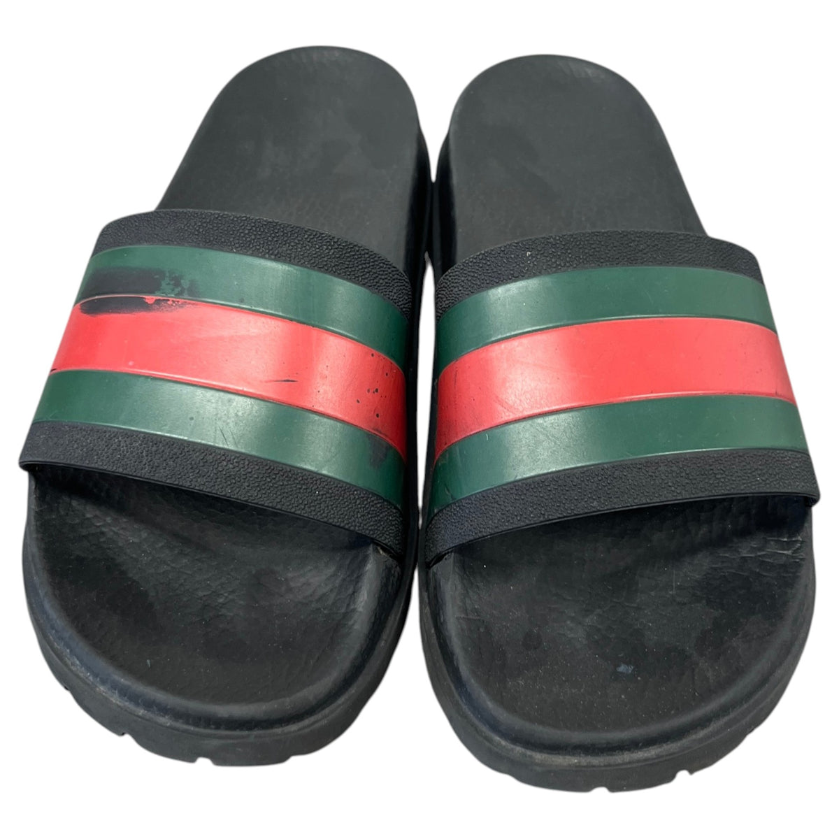 Men's Web Stripe Slides Black Size UK 6 / EU 40 - Photo 6