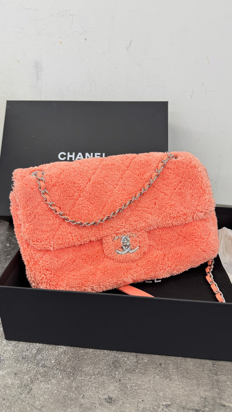 Women's Medium Coco Beach Flap Handbag Pink