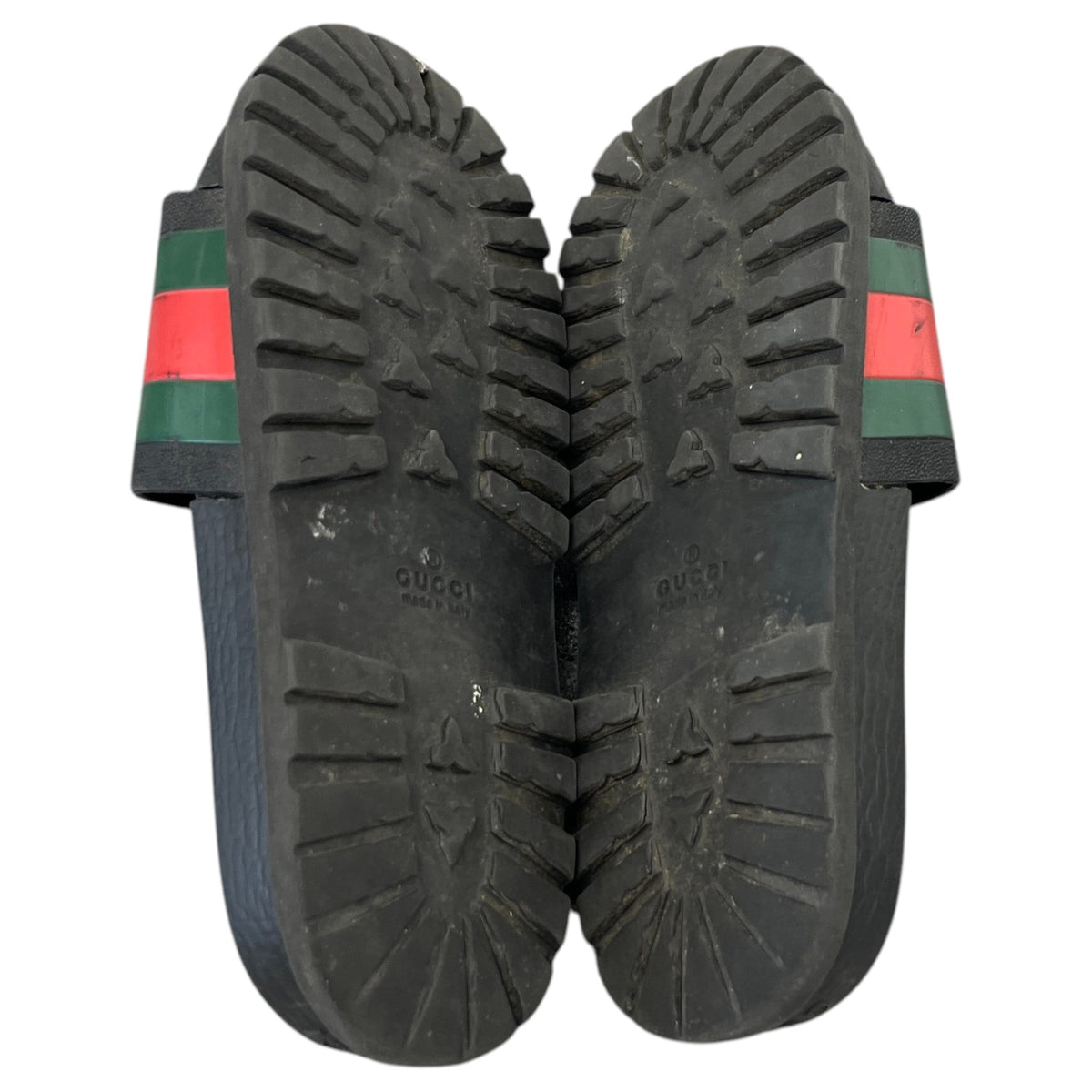 Men's Web Stripe Slides Black Size UK 6 / EU 40 - Photo 10