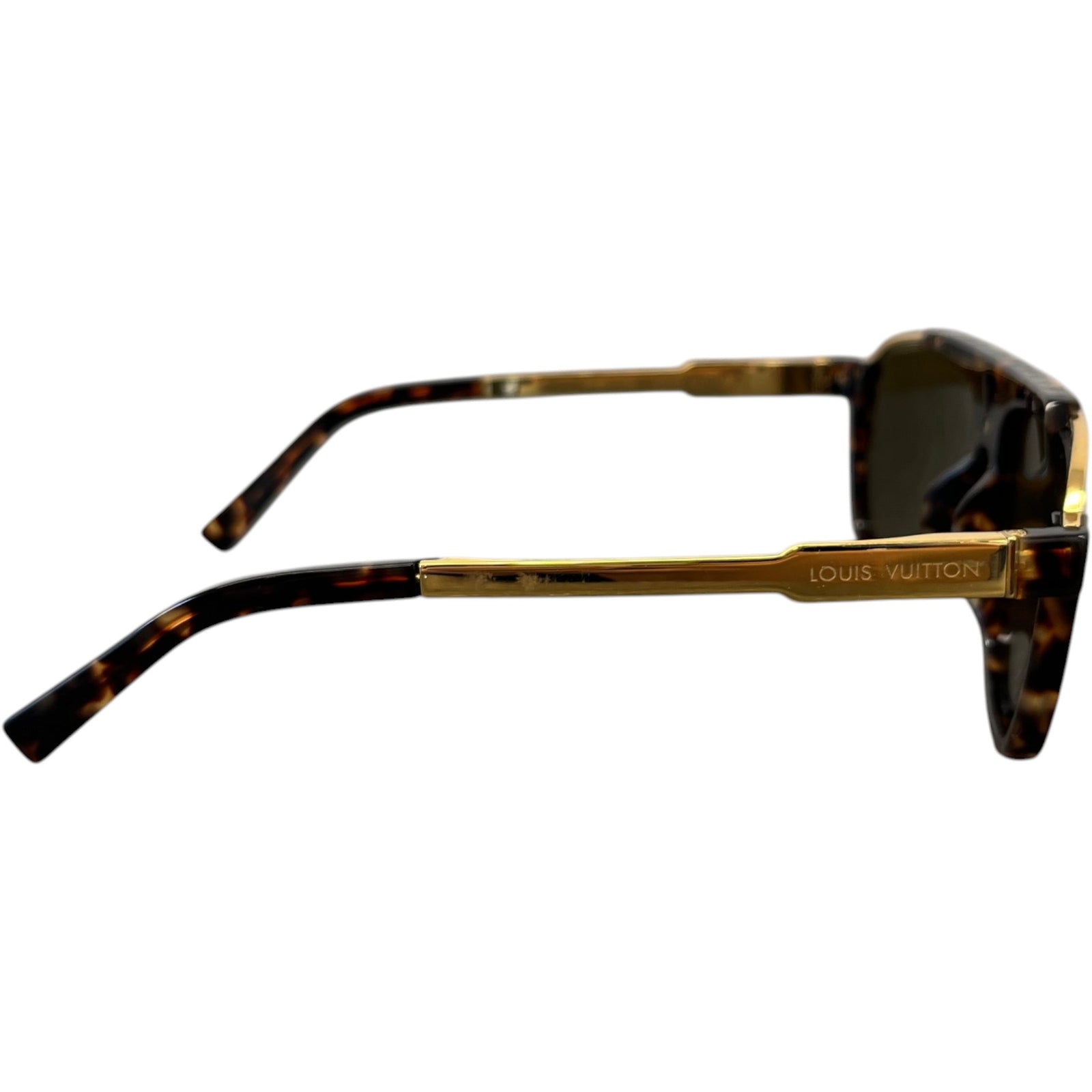 Men's Mascot Aviator Sunglasses Brown - Photo 5