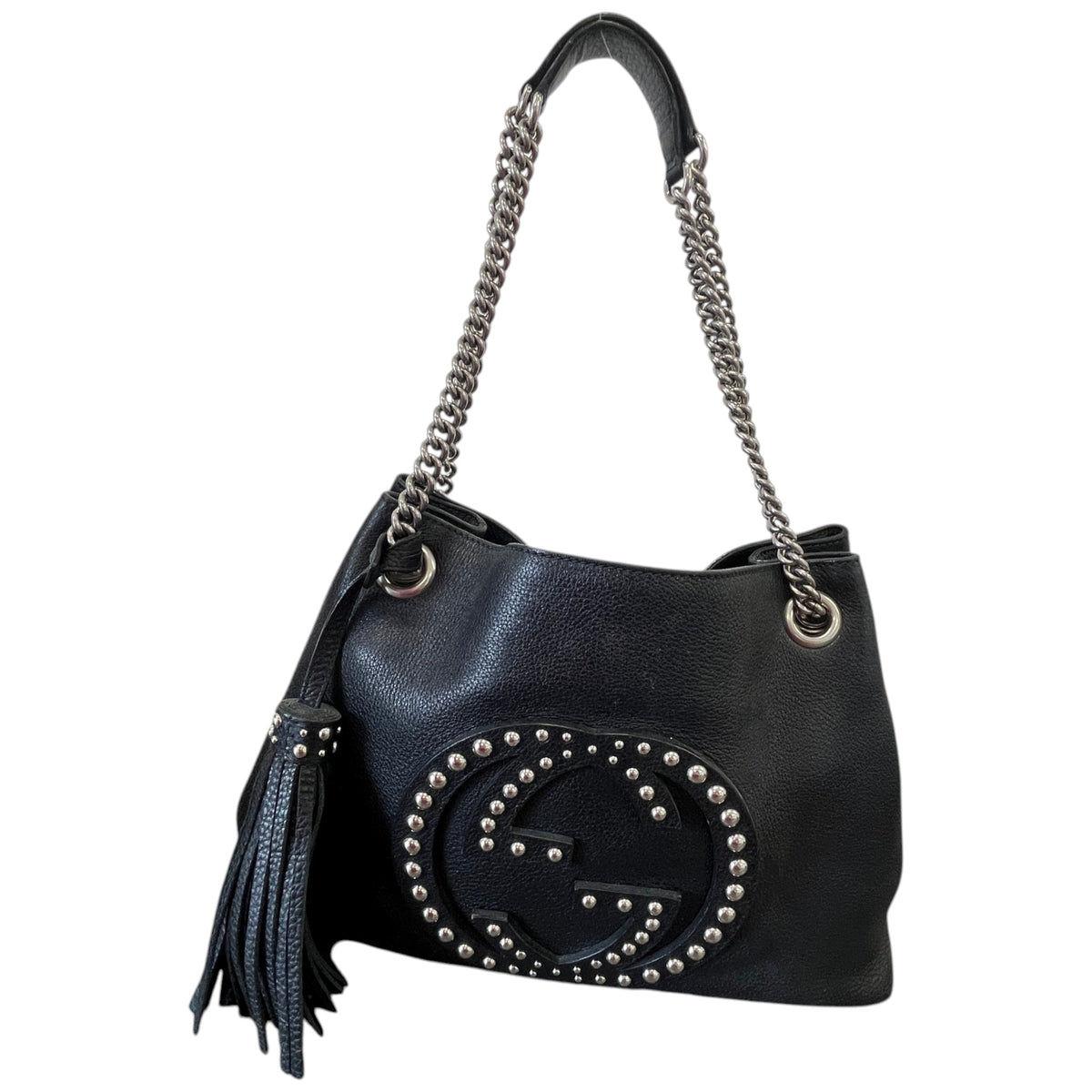 Women's GG Soho Tote Handbag Black - Photo 1