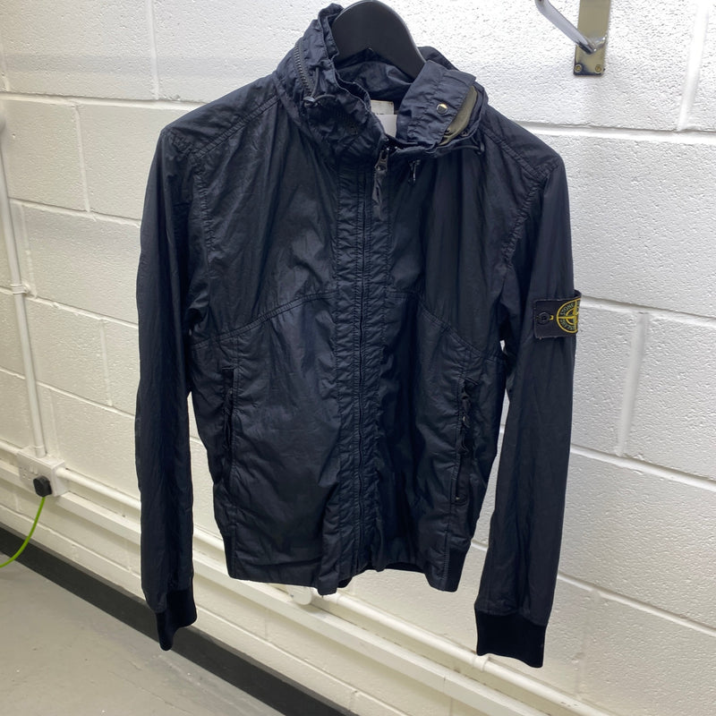 Men's Applique Logo Windbreaker Black Size S