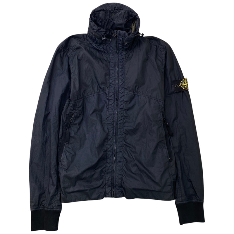 Men's Applique Logo Windbreaker Black Size S
