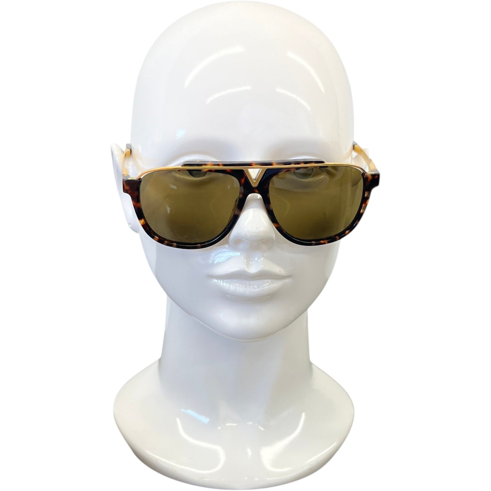 Men's Mascot Aviator Sunglasses Brown - Photo 2