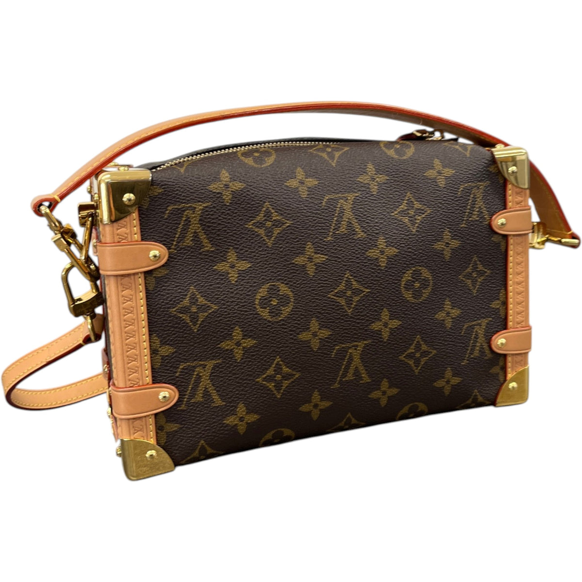 Women's Monogram Side Trunk MM Handbag Brown - Photo 8