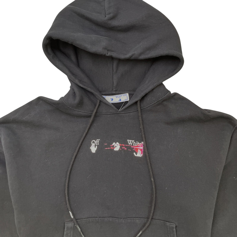 Men's Arrow Logo Hoodie Black Size L