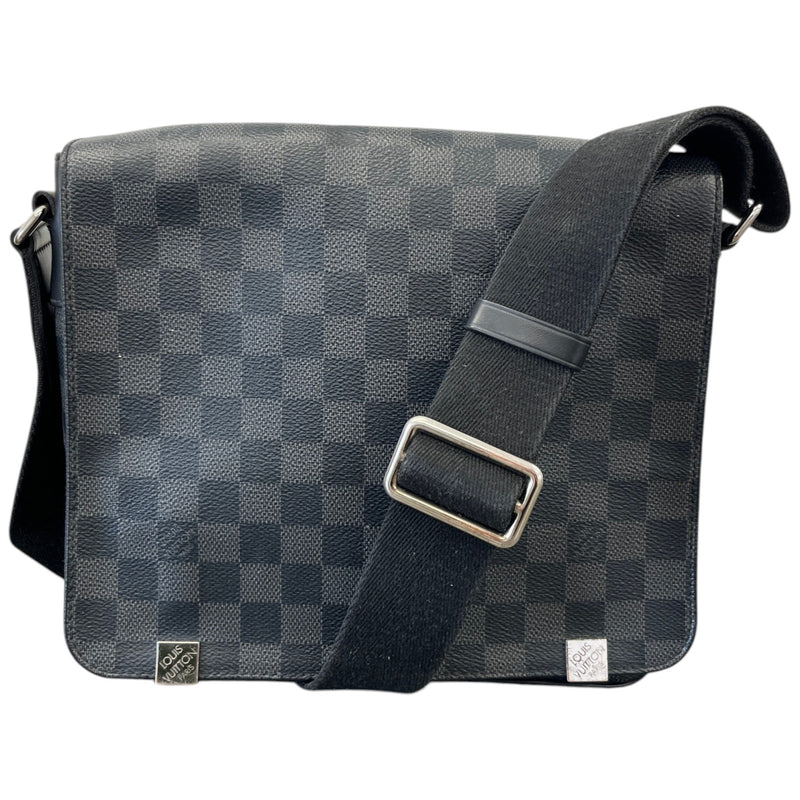 Men's Monogram Eclipse District Pm Messenger Bag Charcoal