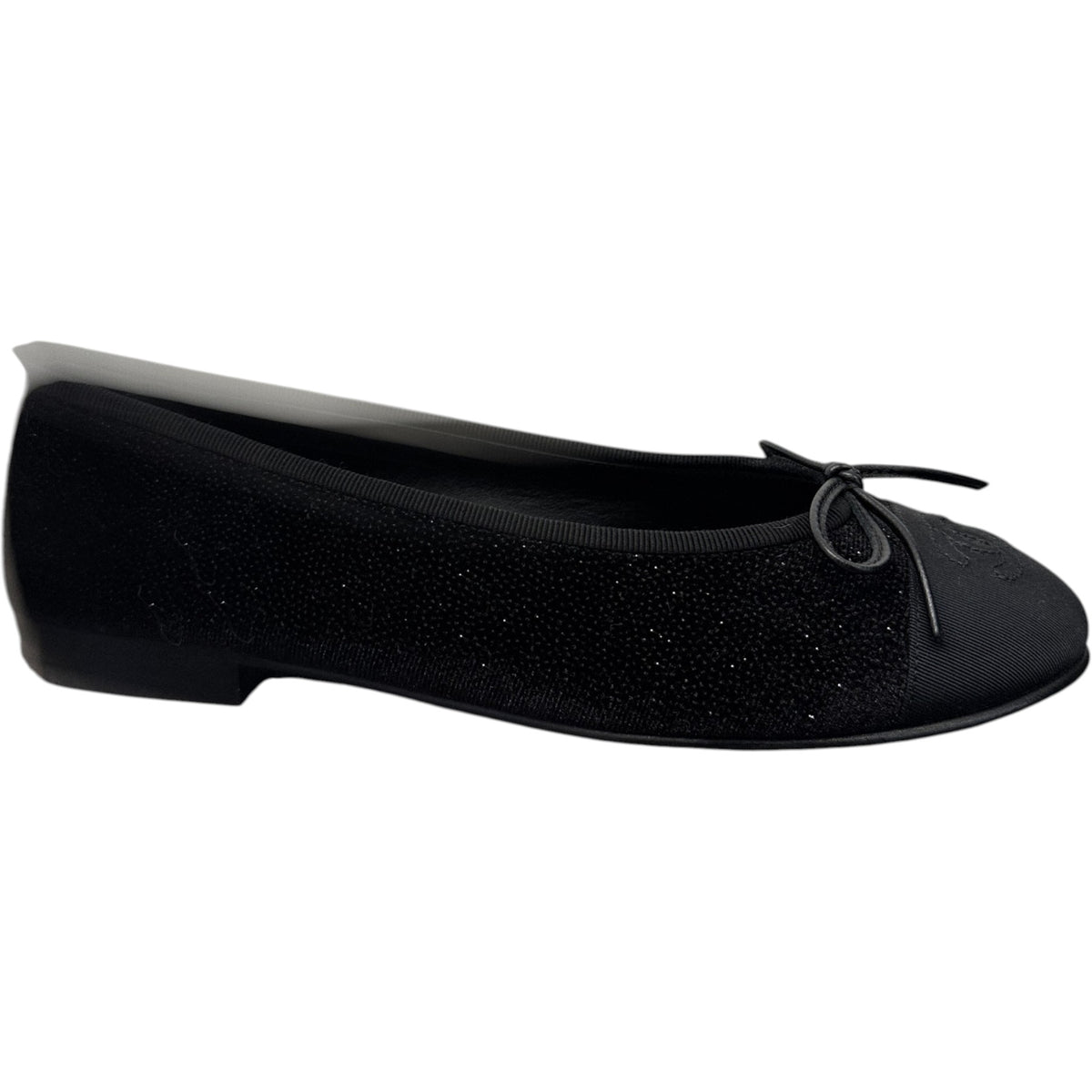 Women's CC Logo Glitter Mules Black Size UK 3.5 / EU 36.5 - Photo 4
