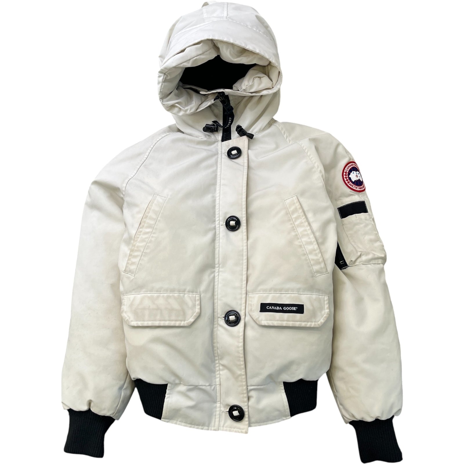 Women's Chilliwack Bomber Down Jacket White Size S - Photo 1