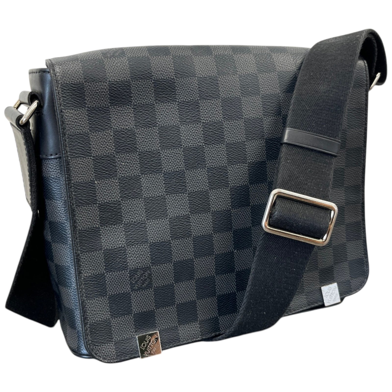 Men's Monogram Eclipse District Pm Messenger Bag Charcoal - Photo 4