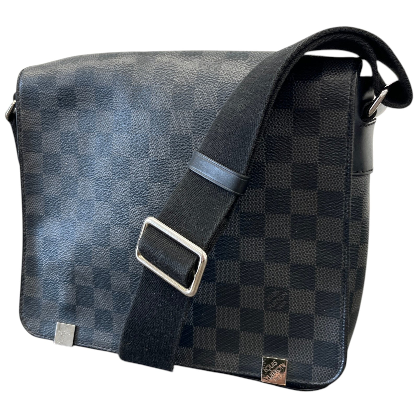 Men's Monogram Eclipse District Pm Messenger Bag Charcoal - Photo 5