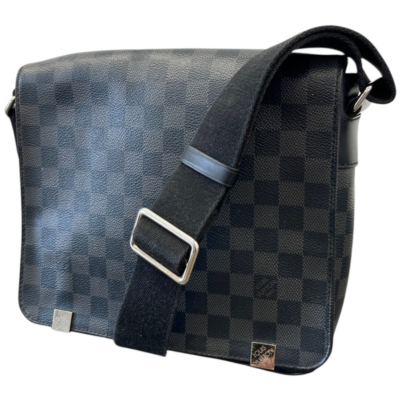 Men's Monogram Eclipse District Pm Messenger Bag Charcoal